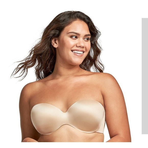 Maidenform Full Coverage DM 9472 Strapless Underwire Beige Bra 40D  Multiway NWT - Picture 1 of 10